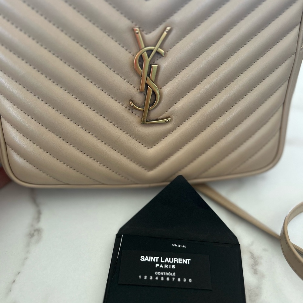 YSL Lou camera bag quilted leather